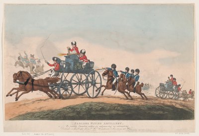 Lotna artyleria Sadlera autorstwa Thomas Rowlandson