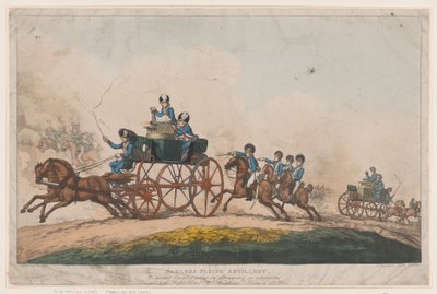 Lotna artyleria Sadlera autorstwa Thomas Rowlandson
