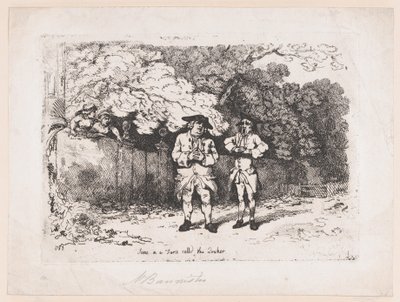 Scena z farsy zwanej The Quaker, 22 grudnia 1783., 22 grudnia 1783. autorstwa Thomas Rowlandson