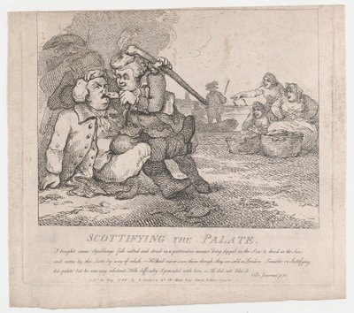 Szkotowanie podniebienia Malownicze piękności Boswell, część pierwsza, 30 maja ..., 30 maja 1786. autorstwa Thomas Rowlandson
