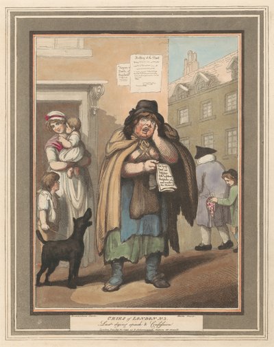 Zestaw ośmiu (3): Okrzyki Londynu autorstwa Thomas Rowlandson