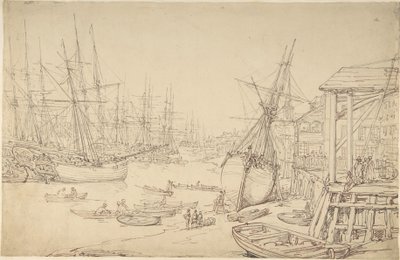 Stocznia w Greenwich autorstwa Thomas Rowlandson