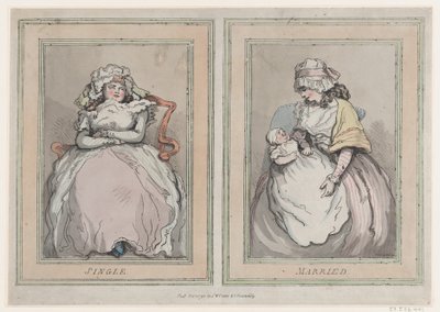 Samotny i żonaty, 1 grudnia 1791., 1 grudnia 1791. autorstwa Thomas Rowlandson