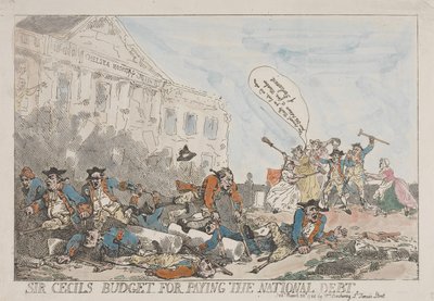 Budżet sir Cecila na spłatę długu publicznego autorstwa Thomas Rowlandson