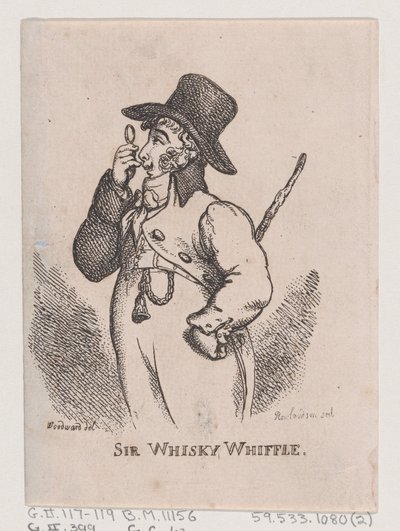 Sir Whisky Whiffle, kwiecień 1808., kwiecień 1808. autorstwa Thomas Rowlandson