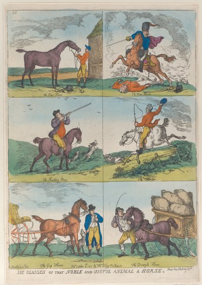 Sześć klas szlachetnego i pożytecznego zwierzęcia - konia, 10 października 1811, 10 października 1811. autorstwa Thomas Rowlandson