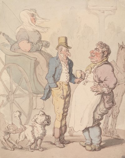 „Slender Billy”  Odpoczywa autorstwa Thomas Rowlandson