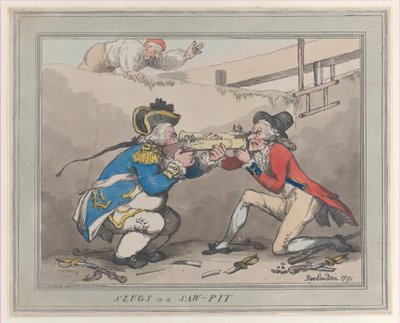 Ślimaki w tartaku, 28 października 1791, 28 października 1791. autorstwa Thomas Rowlandson