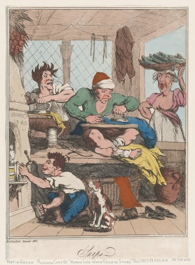 Nożyce, 1815., 1815. autorstwa Thomas Rowlandson