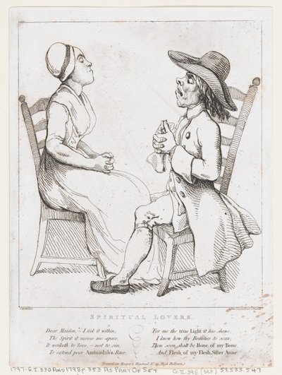 Duchowi kochankowie, 2 stycznia 1797 r., 2 stycznia 1797 r. autorstwa Thomas Rowlandson