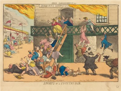 Targi sportu wiejskiego autorstwa Thomas Rowlandson