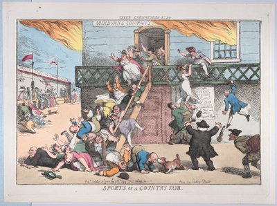 Jarmark sportów wiejskich, 5 października 1810 r., 5 października 1810 r. autorstwa Thomas Rowlandson