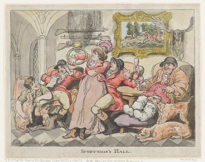 Hala Sportowa, czyli Relaksujący Łowcy Lisów, 1806., 1806. autorstwa Thomas Rowlandson