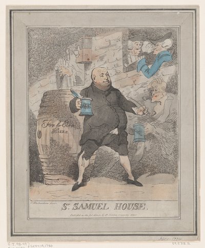S. Samuel House, [1780] wznowione 1786-91., [1780] wznowione 1786-91. autorstwa Thomas Rowlandson