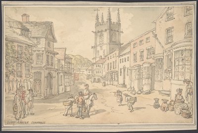 St. Austle, Kornwalia autorstwa Thomas Rowlandson