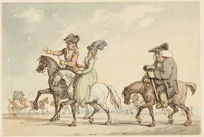 Studium komfortu kąpieli autorstwa Thomas Rowlandson