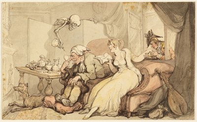 Studiuj na miesiąc miodowy autorstwa Thomas Rowlandson