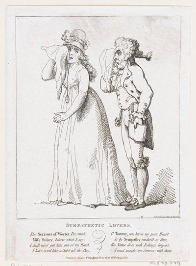 Sympatyczni Kochankowie, 6 lutego 1797 r., 6 lutego 1797 r. autorstwa Thomas Rowlandson