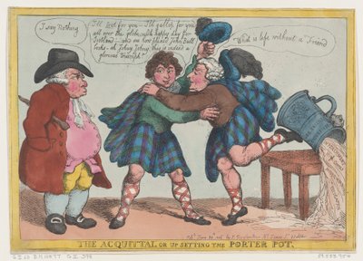 Uniewinnienie, czyli upsetting the Porter Pot, 20 czerwca 1806 r., 20 czerwca 1806 r. autorstwa Thomas Rowlandson