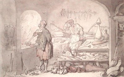 Alchemik (akwarela na papierze) autorstwa Thomas Rowlandson