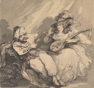 Zakochany Turczyn autorstwa Thomas Rowlandson