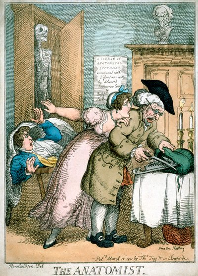 Anatom, 1811 autorstwa Thomas Rowlandson