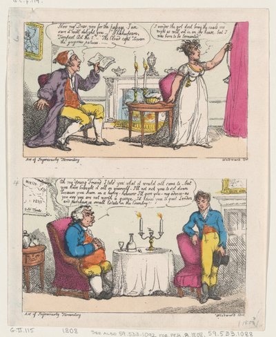 Sztuka genialnego dręczenia, 1808., 1808. autorstwa Thomas Rowlandson