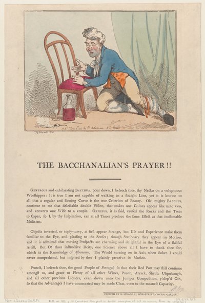Modlitwa bachanaliana!!, 4 czerwca 1801., 4 czerwca 1801. autorstwa Thomas Rowlandson
