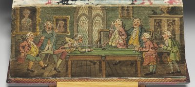„The Book of Common Prayer”, fragment obrazu „Gra w bilard”, 1772 autorstwa Thomas Rowlandson