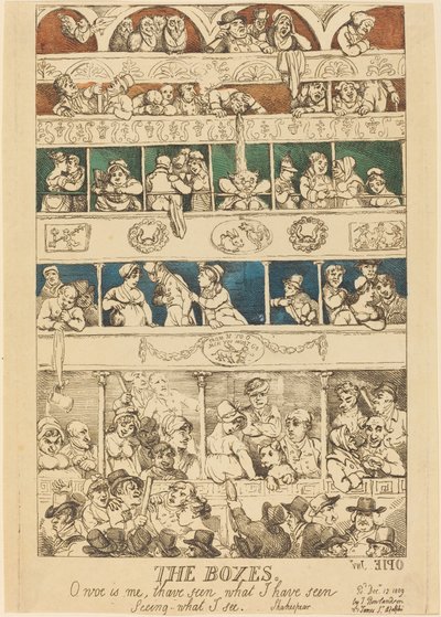 Pudełka autorstwa Thomas Rowlandson