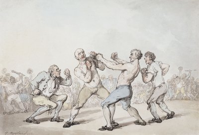 Mecz bokserski, autorstwa Thomas Rowlandson