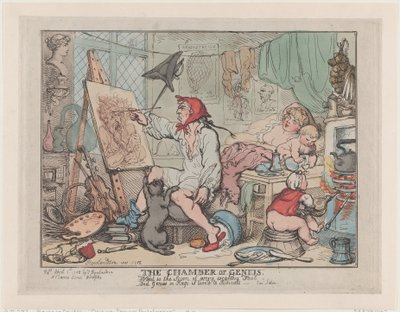 Izba Geniuszów, 2 kwietnia 1812 r., 2 kwietnia 1812 r. autorstwa Thomas Rowlandson
