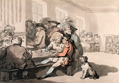„Dom Czekolady”, 1787. autorstwa Thomas Rowlandson
