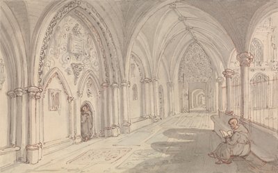 Krypty klasztoru autorstwa Thomas Rowlandson