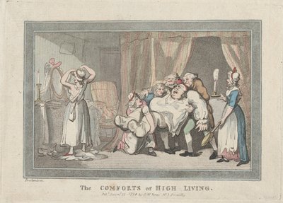 The Comforts of High Living, 16 grudnia 1794., 16 grudnia 1794. autorstwa Thomas Rowlandson