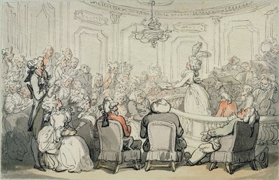 Koncert, ze „Sceny w łaźni”, ok. 1795-1800 (akwarela i pióro i atrament na papierze ułożone na górze) autorstwa Thomas Rowlandson