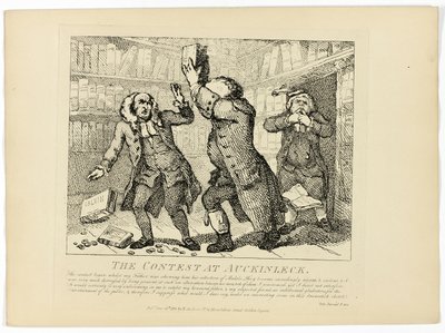 Konkurs w Auckinleck, z podróży Boswella po Hebrydach autorstwa Thomas Rowlandson
