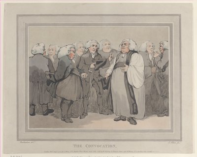 Konwokacja, wrzesień 1785, wrzesień 1785. autorstwa Thomas Rowlandson