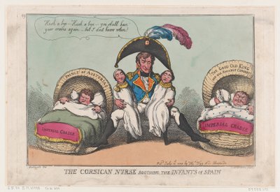 Korsykańska pielęgniarka uspokajająca niemowlęta z Hiszpanii, 12 lipca 1808 r., 12 lipca 1808 r. autorstwa Thomas Rowlandson