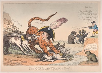 Korsykański tygrys w zatoce!, 8 lipca 1808 r., 8 lipca 1808 r. autorstwa Thomas Rowlandson
