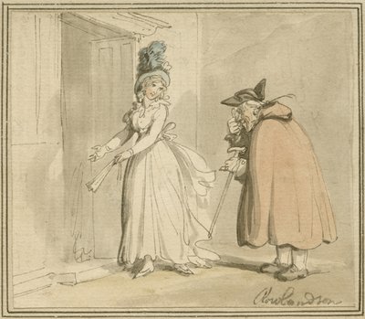 Kurtyzana, ok.1785-1800 autorstwa Thomas Rowlandson