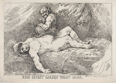 Nocna klacz z Covent Garden, 20 kwietnia 1784 r., 20 kwietnia 1784 r. autorstwa Thomas Rowlandson