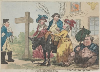 Wyjazd autorstwa Thomas Rowlandson