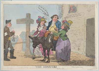 Wyjazd 29 kwietnia 1784 r., 29 kwietnia 1784 r. autorstwa Thomas Rowlandson