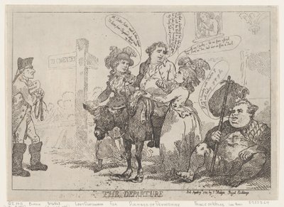 Wyjazd 29 kwietnia 1784 r., 29 kwietnia 1784 r. autorstwa Thomas Rowlandson