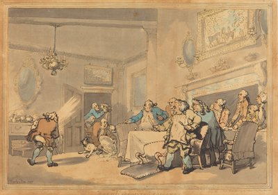 Rozczarowani Epikurzy, 1787. autorstwa Thomas Rowlandson