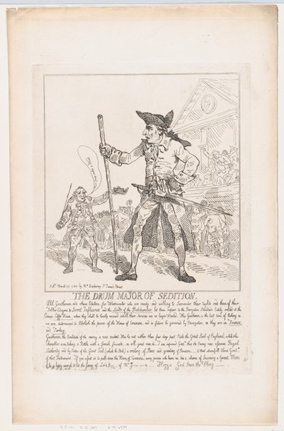 Bęben major buntu, 29 marca 1784., 29 marca 1784. autorstwa Thomas Rowlandson