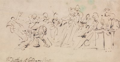 Klęska księżnej Gordon autorstwa Thomas Rowlandson