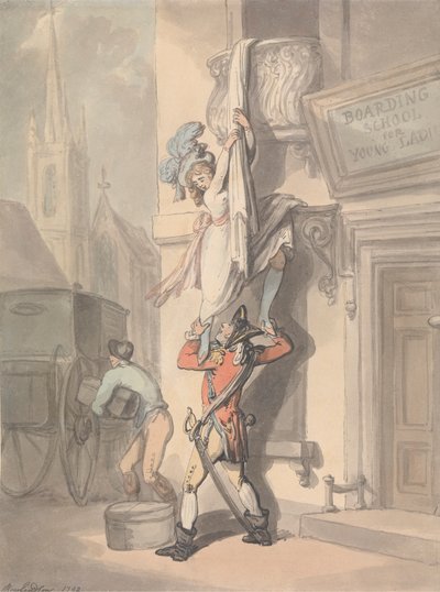 Ucieczka autorstwa Thomas Rowlandson