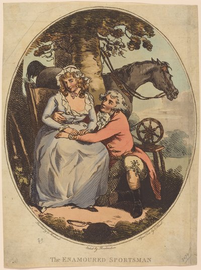 Zakochany sportowiec autorstwa Thomas Rowlandson